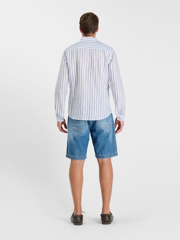 Fit confort Chemise Le Temps Des Cerises en bleu