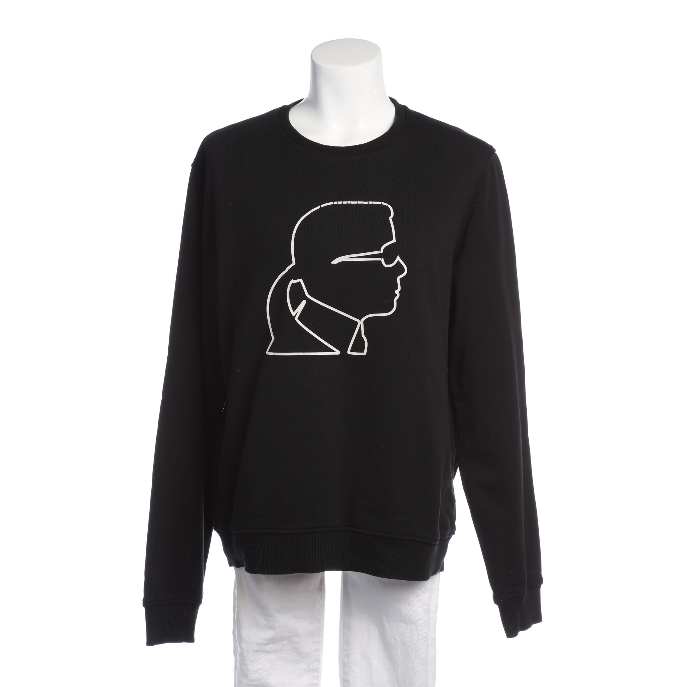 Karl Lagerfeld Sweatshirt / Sweatjacke in L in schwarz, Produktansicht