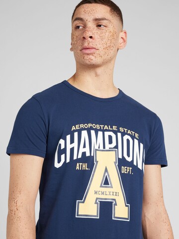 T-Shirt 'CHAMPIONS' AÉROPOSTALE en bleu