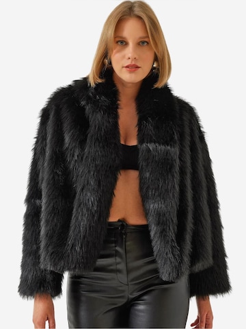 Bianco Lucci Jacke in Schwarz: Vorderseite