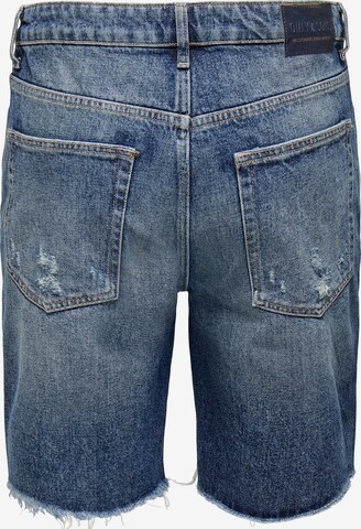 Regular Jean 'EDGE' Only & Sons en bleu