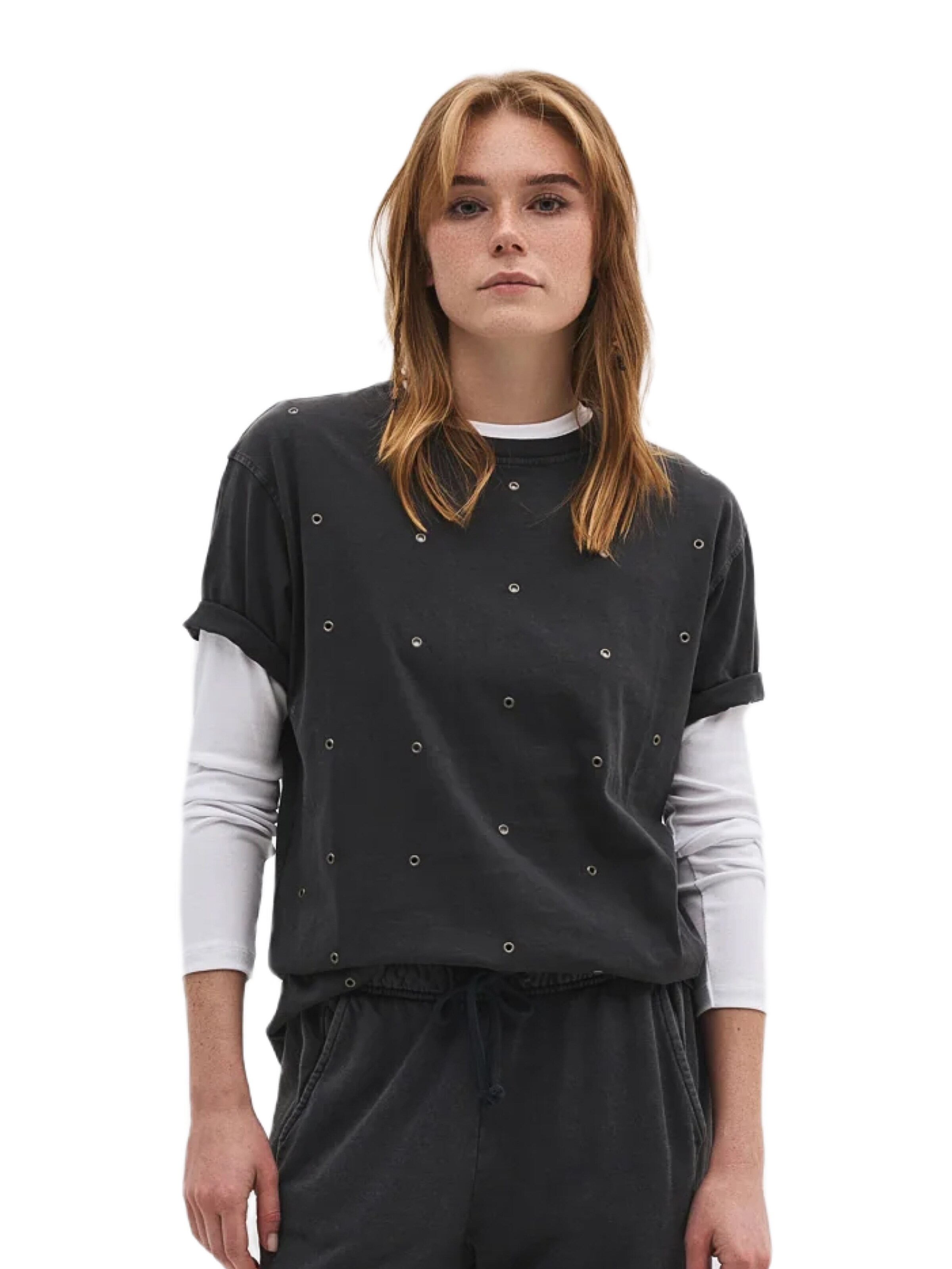 No Matter What Shirt in Grijs: voorkant