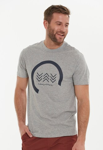 Cruz Shirt 'Mitch' in Grijs: voorkant