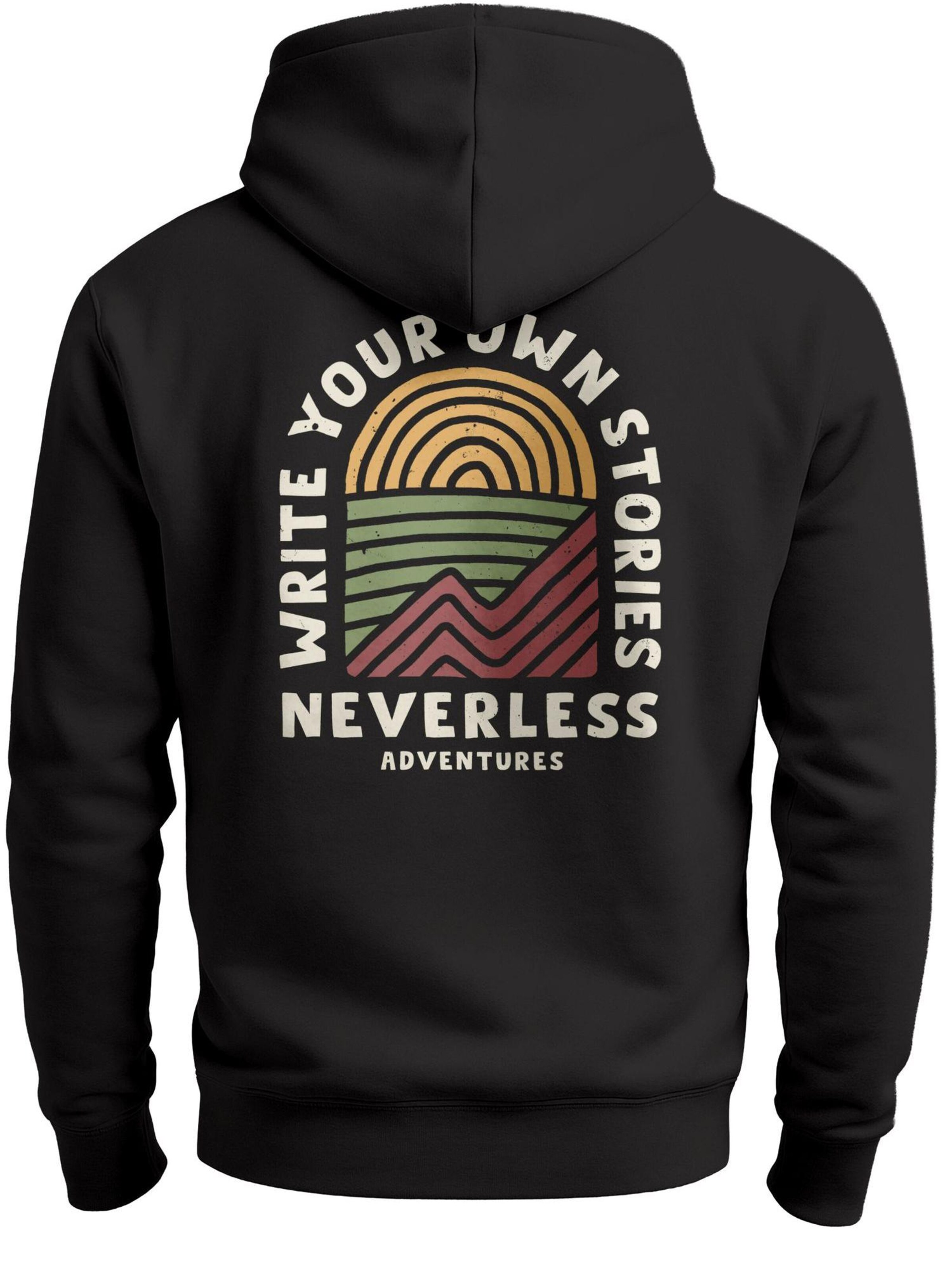 Neverless Sweatshirt 'Write your Stories'‌‌‌‌‌‌‌‌‌‌ in Schwarz