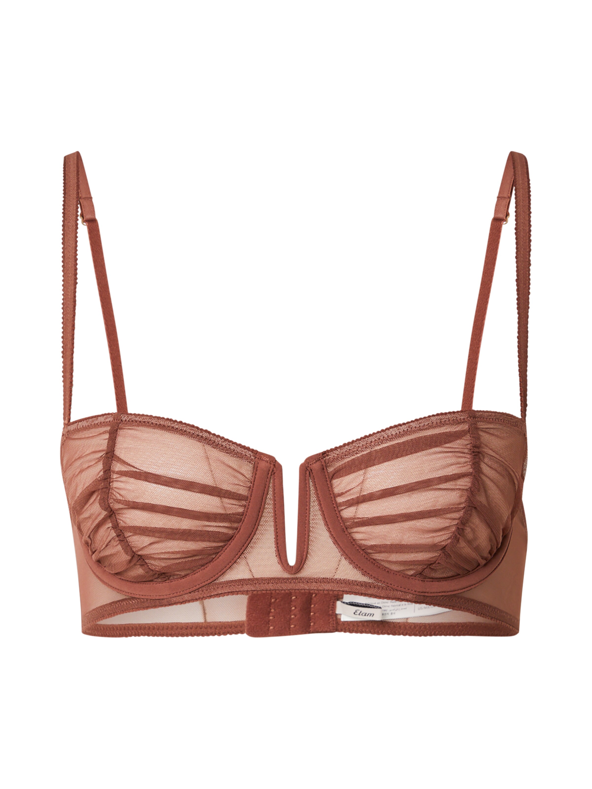Balconnet Soutien-gorge 'SYMBIOSE' ETAM en marron : devant