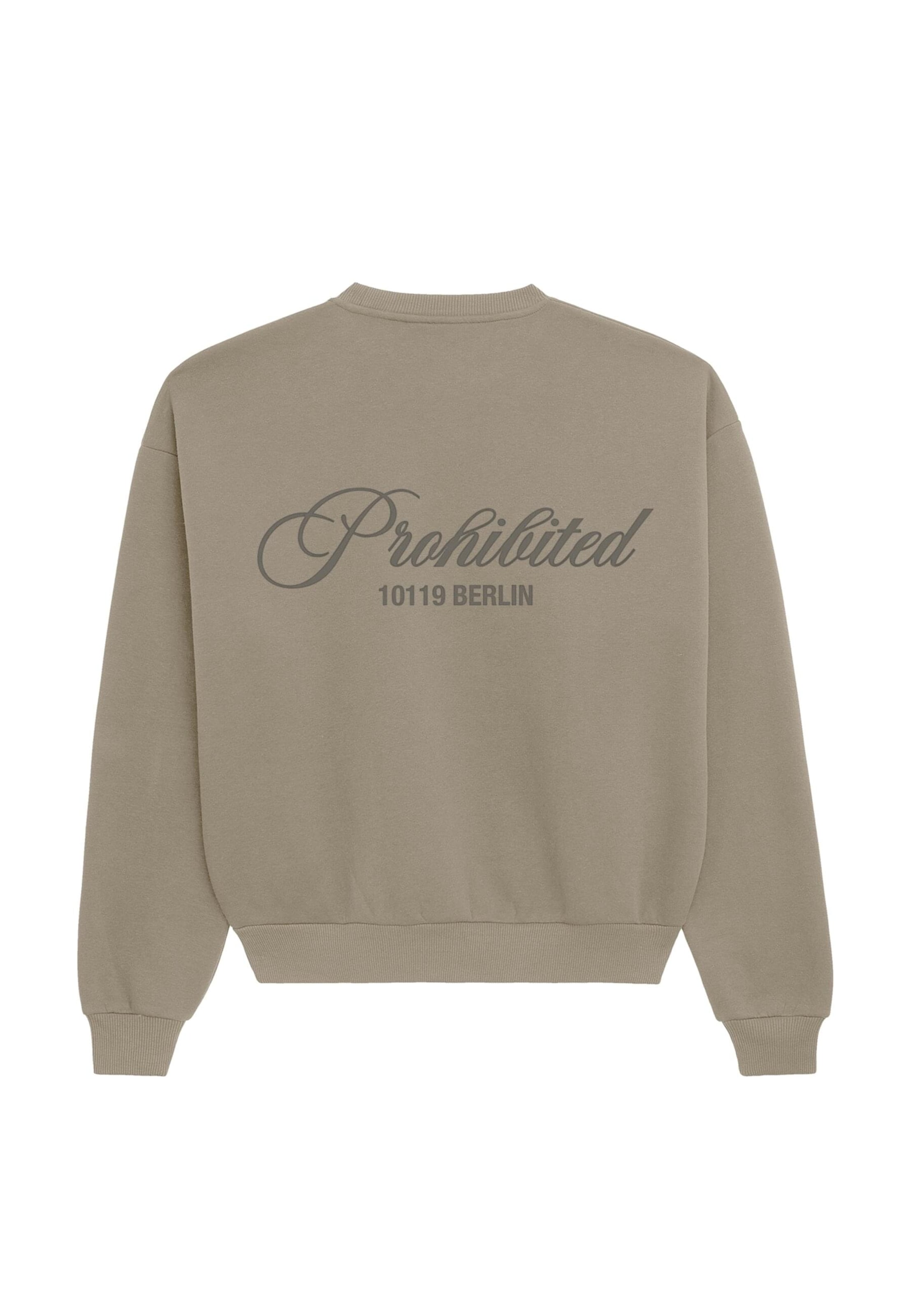 Prohibited Sweatshirt 'Hometown' in Grijs: voorkant