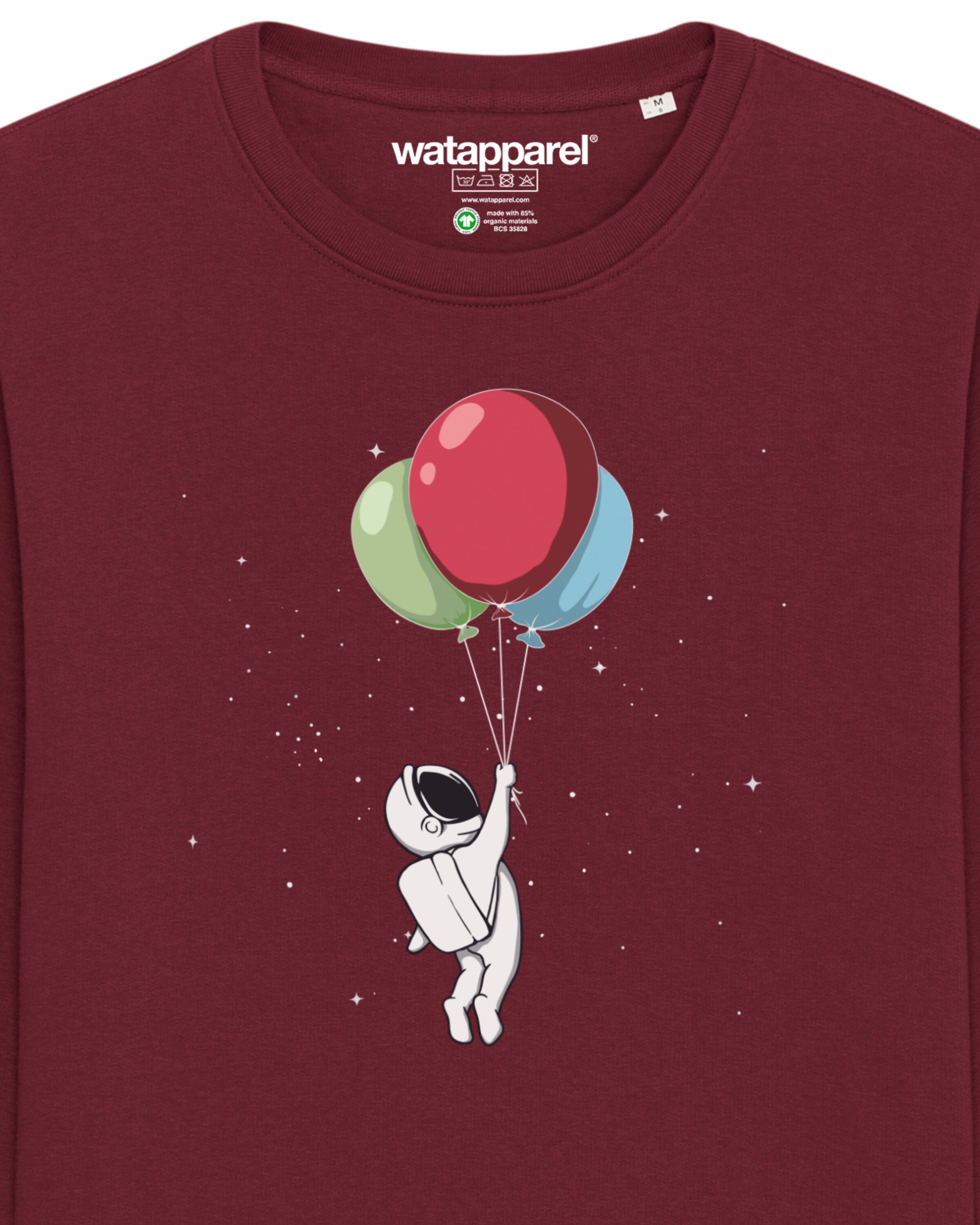 Sweat-shirt ' Little Balloon Astronaut ' Watapparel en rouge