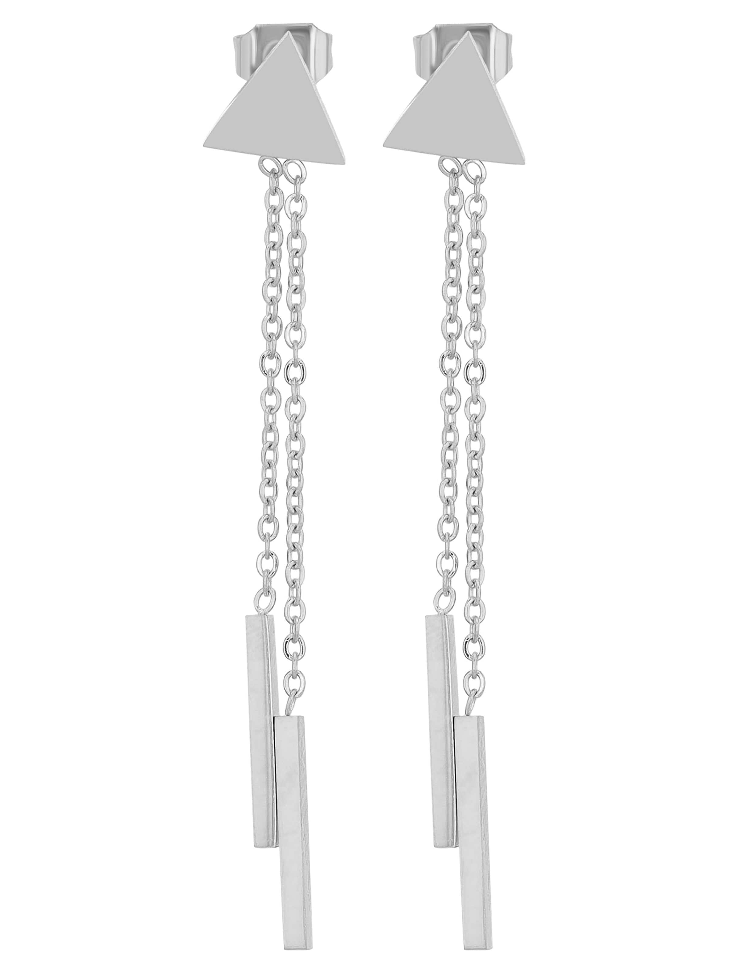 Akzent Earrings 'Ladia, langlebig' in Silver