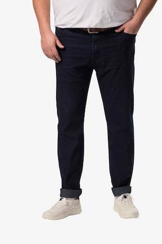 Men Plus Regular Jeans in Blauw: voorkant