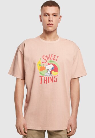 Merchcode Shirt 'Ladies Peanuts - Sweet Thing' in Pink: front