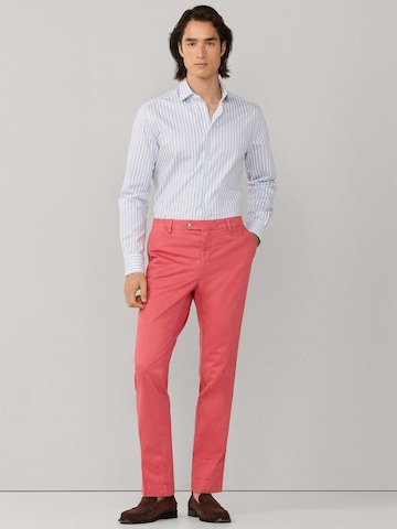 Hackett London Slimfit Pantalon 'Kenssington' in Rood