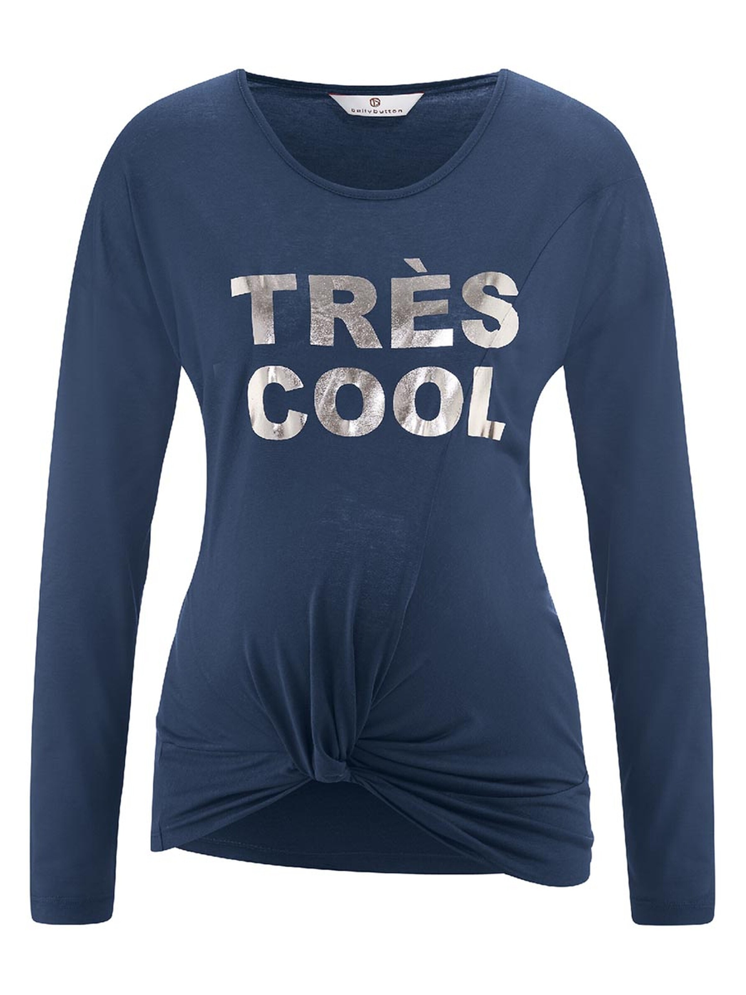 BELLYBUTTON Shirt 'T-Shirt langärmlig - ABRA' in Blue: front