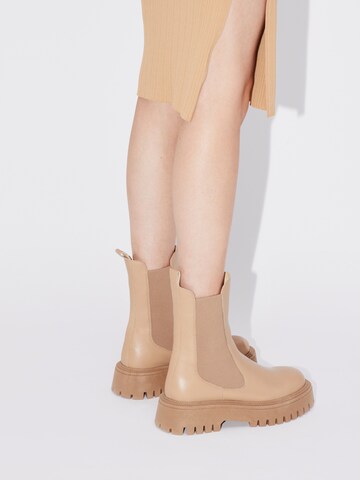 Chelsea Boots 'Chayenne' LeGer by Lena Gercke en beige