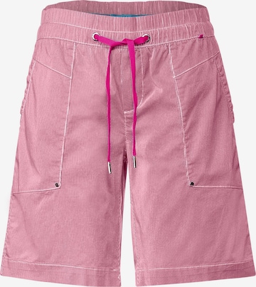 STREET ONE Loose fit Pants 'Bonny' in Pink: front