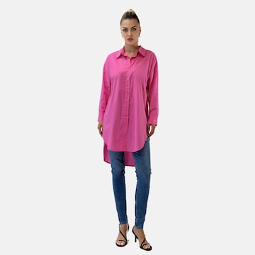 Elara Shirt dress in Pink