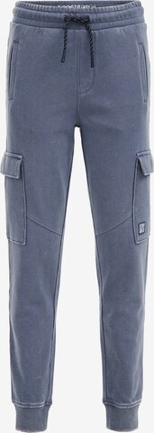 Effilé Pantalon WE Fashion en bleu : devant