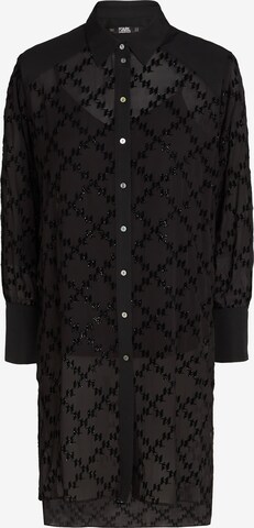 Camicia da donna di Karl Lagerfeld in nero: frontale