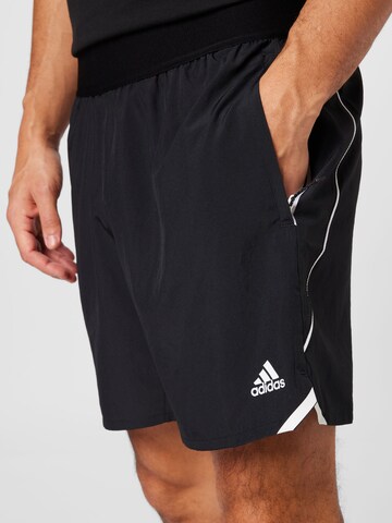 ADIDAS SPORTSWEAR Regular Workout Pants 'Donovan Mitchell' in Black