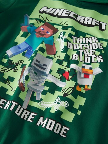 NAME IT Sweatshirt 'Minecraft' in Green