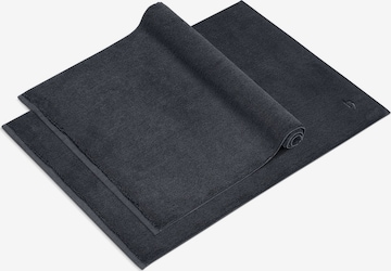 Herzbach home 2er Set Badvorleger 'Pura', 1200 gsm, Premium-Qualität, mit Logo Stickerei in Grau: Vorderseite