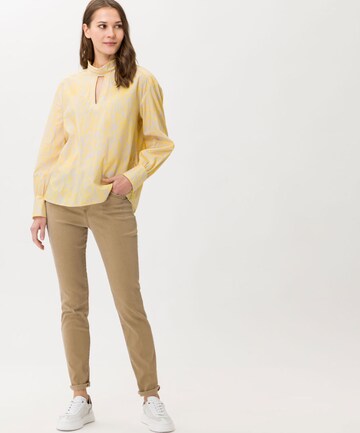 Camicia da donna 'VIV' di BRAX in giallo: frontale