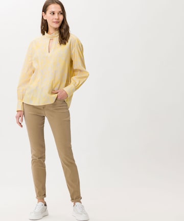 BRAX Blouse 'VIV' in Geel: voorkant