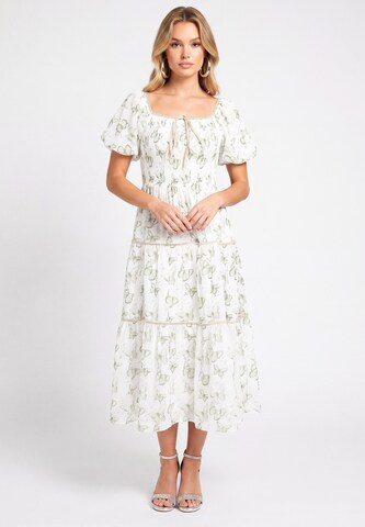 faina Dress in White: front