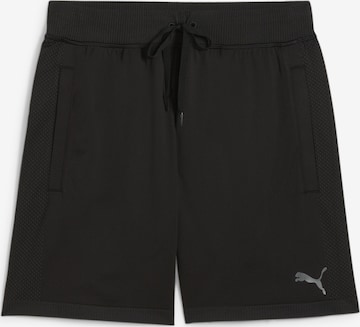 PUMA Regular Sports trousers in Black: front