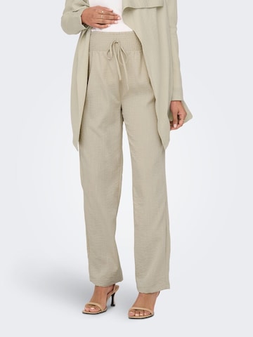 Only Maternity regular Bukser 'Mama' i beige: forside