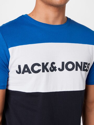 JACK & JONES Klasický střih Tričko – modrá