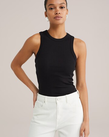 WE FashionTop - crna boja: prednji dio
