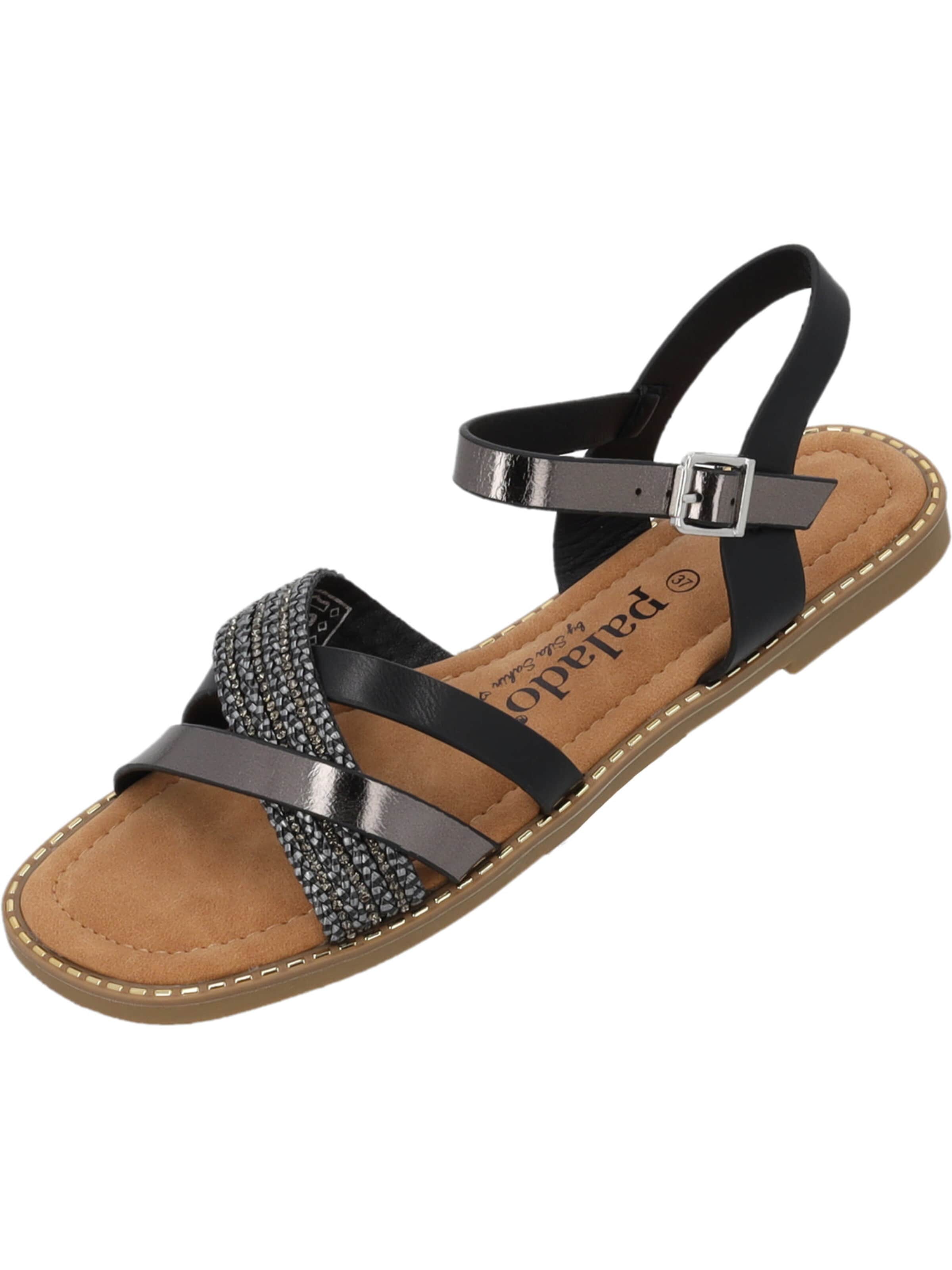 Palado by Sila Sahin Sandale 'Ialis'‌‌‌‌ in Schwarz: Vorderseite