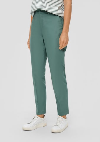 Coupe slim Pantalon s.Oliver en vert : devant