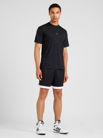 ADIDAS PERFORMANCE Regular Sportbroek 'Mock Eyelet' in Zwart
