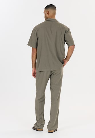 NOU Regular fit Button Up Shirt 'Dalan' in Brown