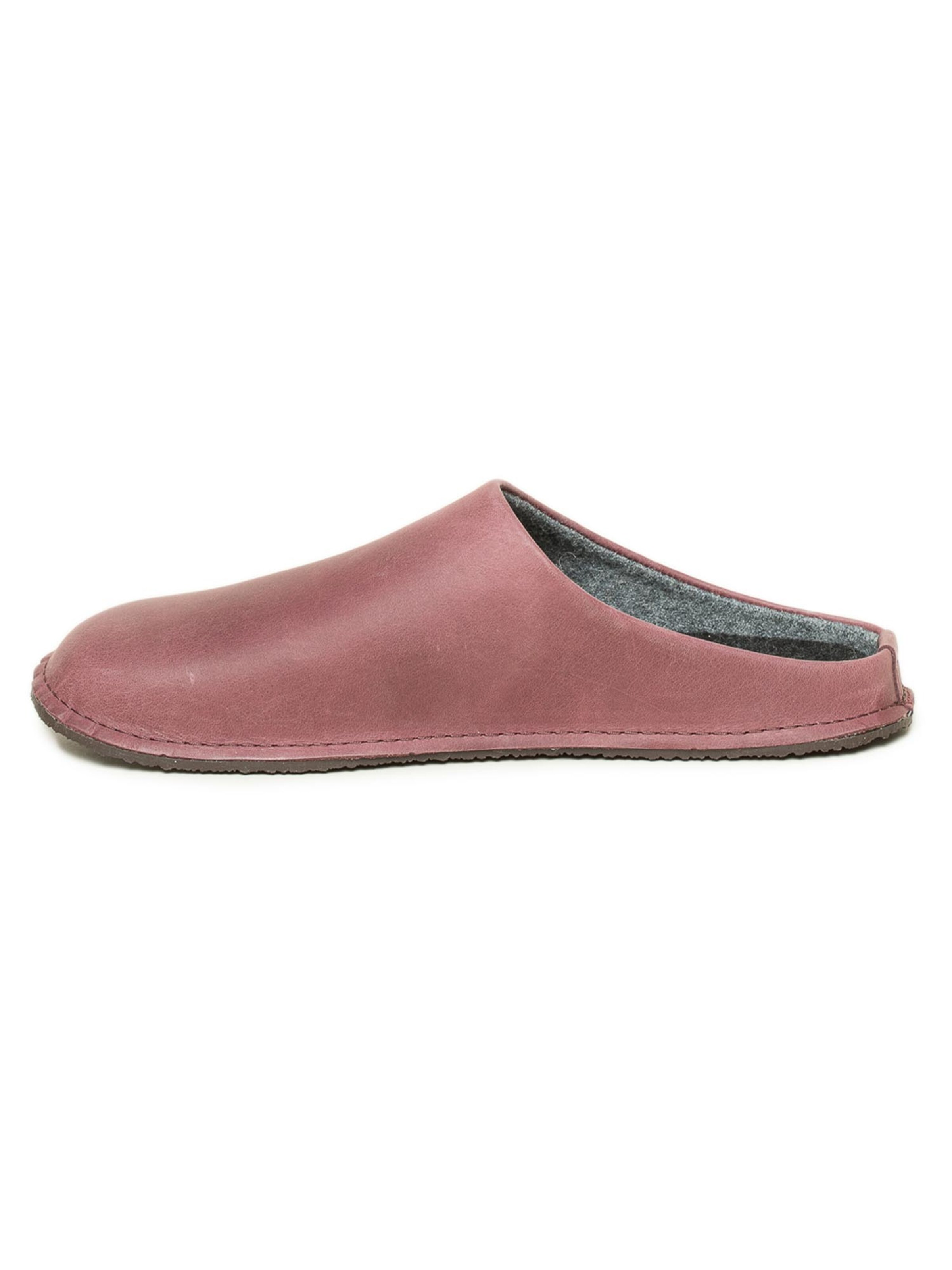 Gottstein Slippers 'Leather Loafer' in Red: front