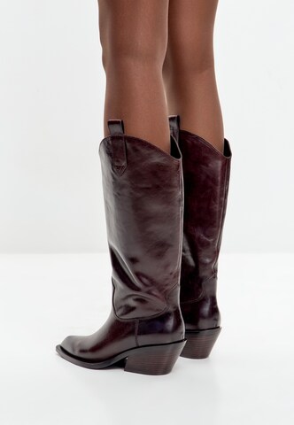 CESARE GASPARI - Botas de cowboy em castanho