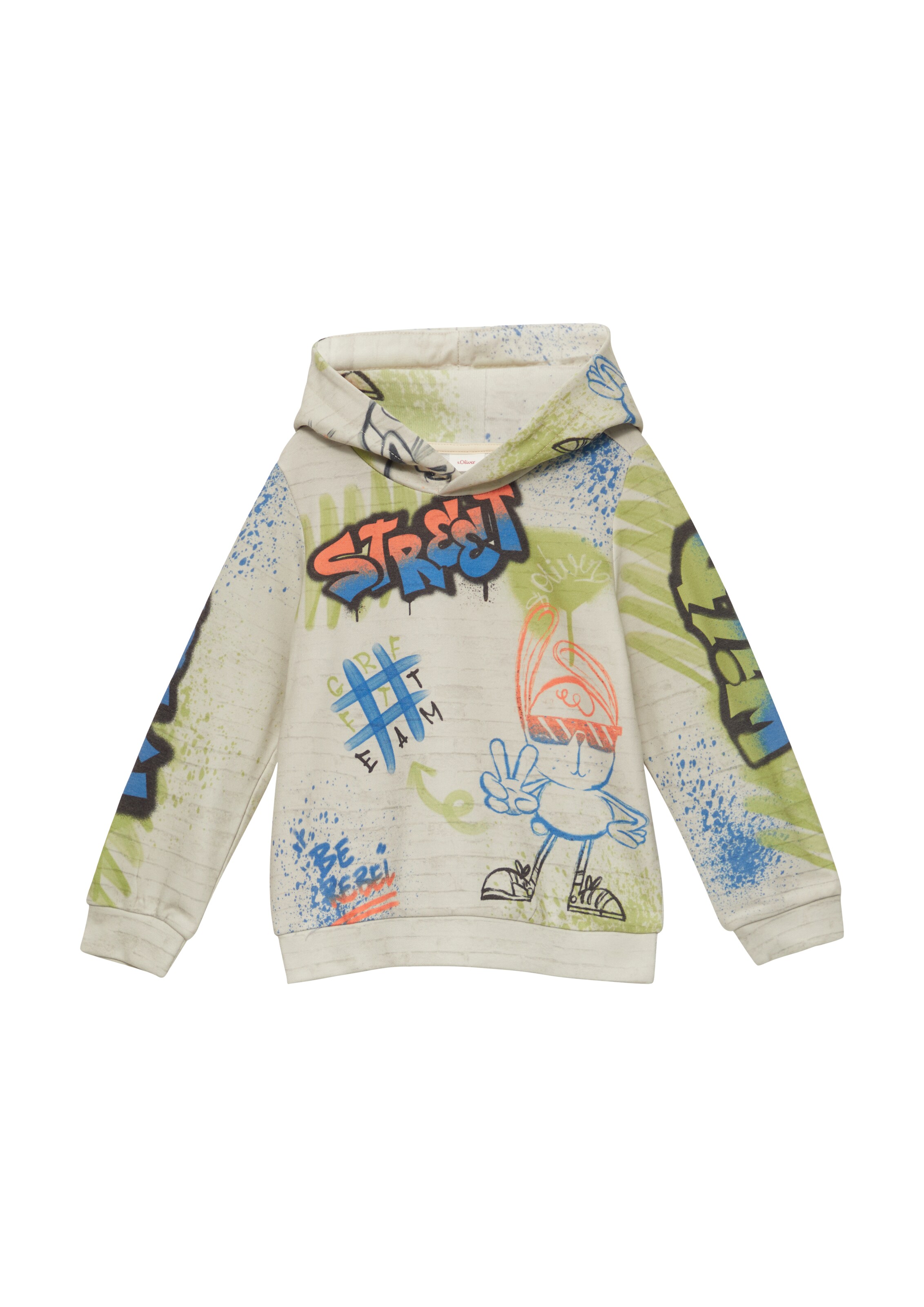 s.Oliver Свитшот в Белый: спереди