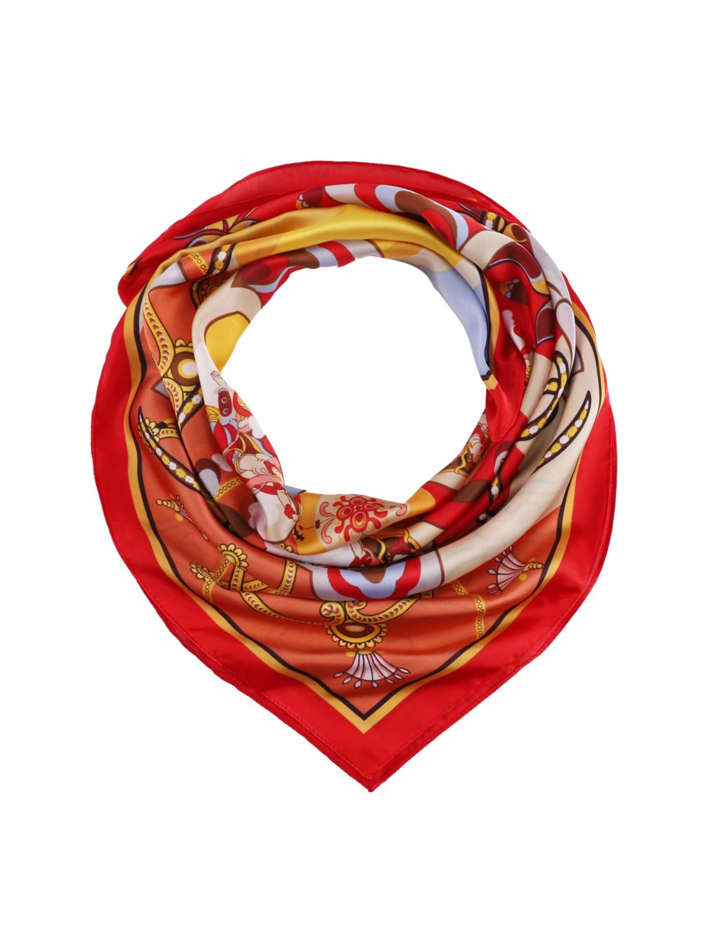 Foulard 'Carré de Soie RAINBOW' di 19V69 ITALIA in rosso: frontale