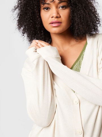 Tom Tailor Women + Knit Cardigan in Beige