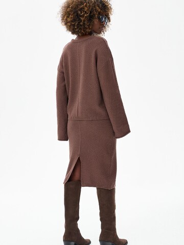 Blue Shadow Sweater in Brown