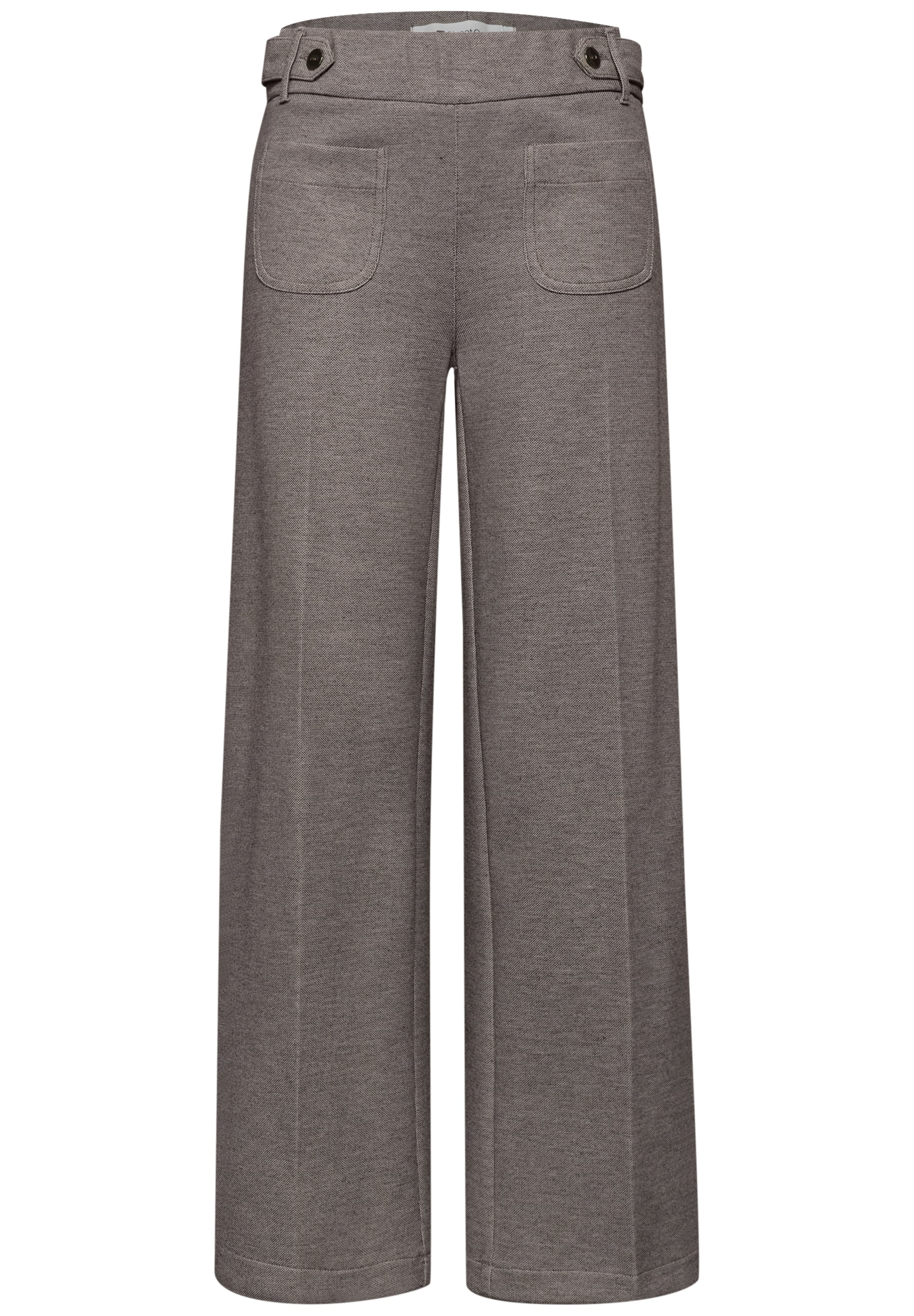 STREET ONE Wide Leg Hose in Braun: Vorderseite