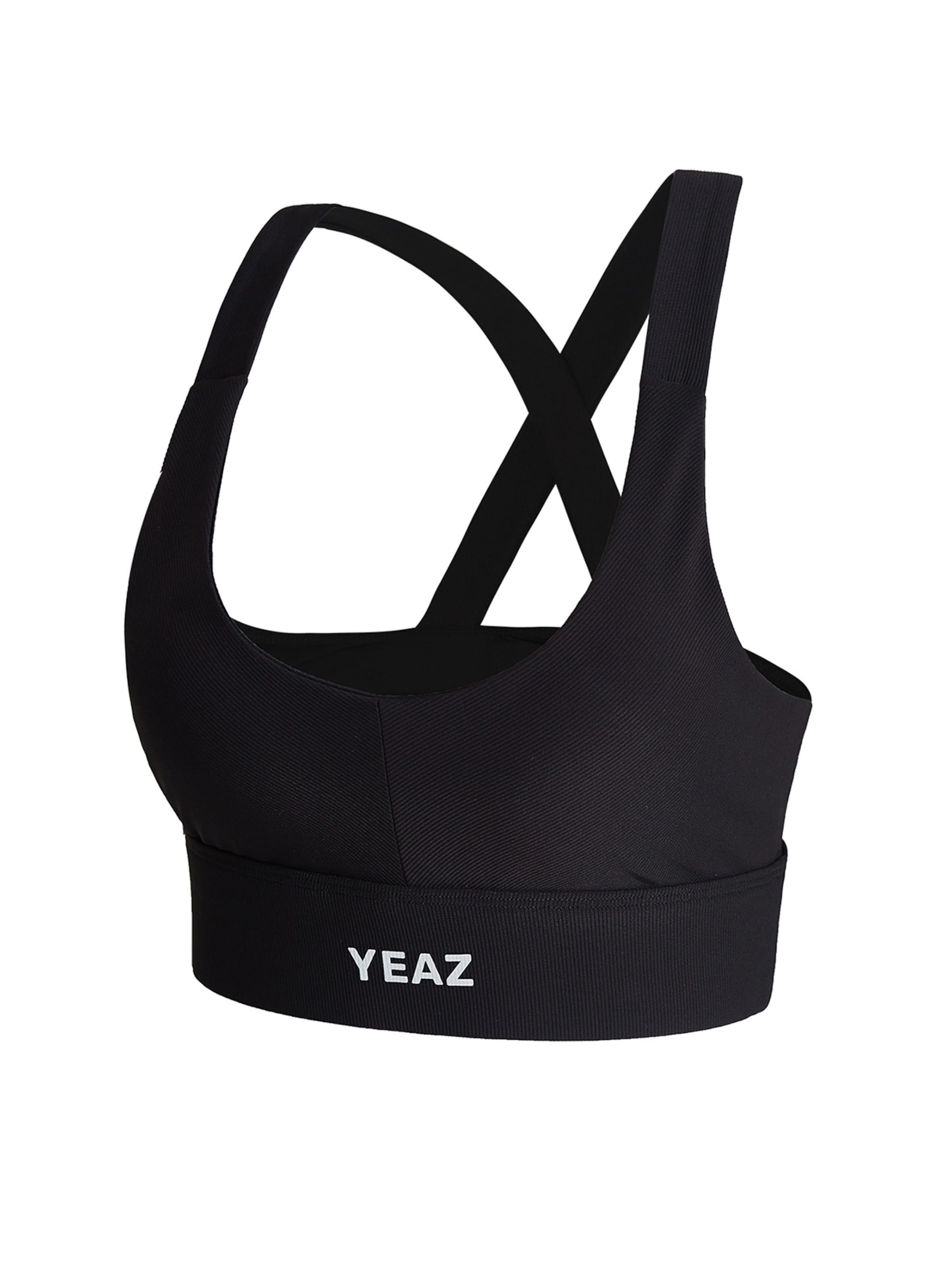 Top sportivo 'Vibrant' di YEAZ in nero