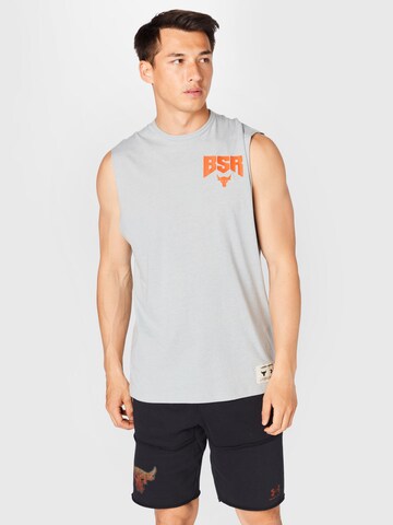T-Shirt fonctionnel 'Pjt Rock Show Your BSR' UNDER ARMOUR en gris : devant
