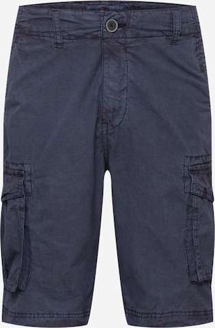 Petrol Industries Regular Cargo Pants in Blue: front