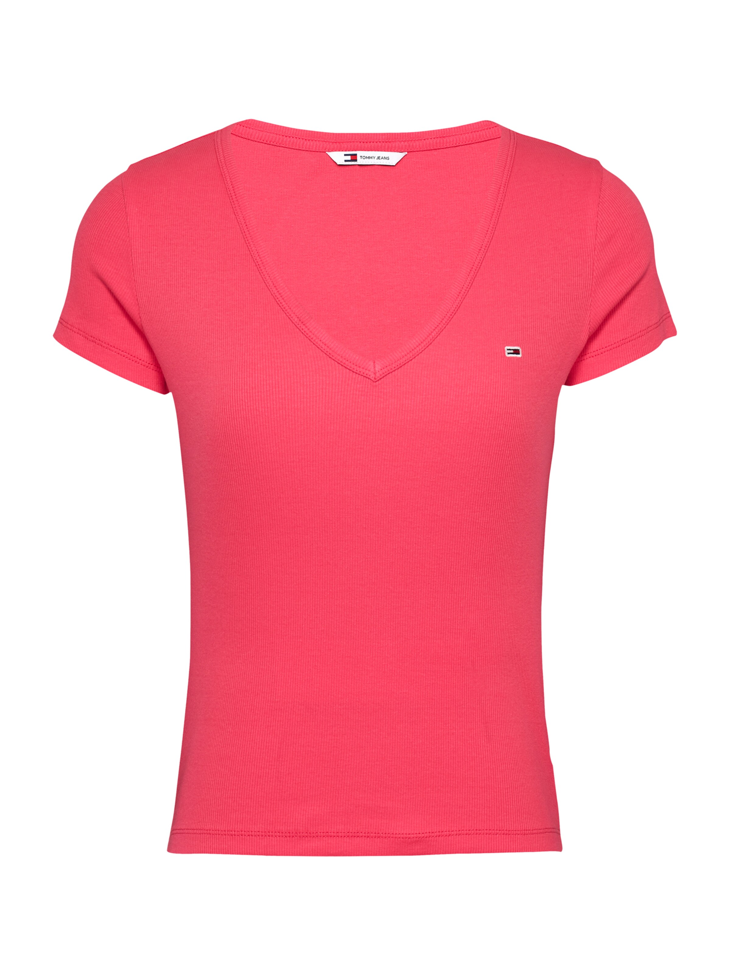 Tommy Jeans Shirt 'ESSENTIAL' in Red: front