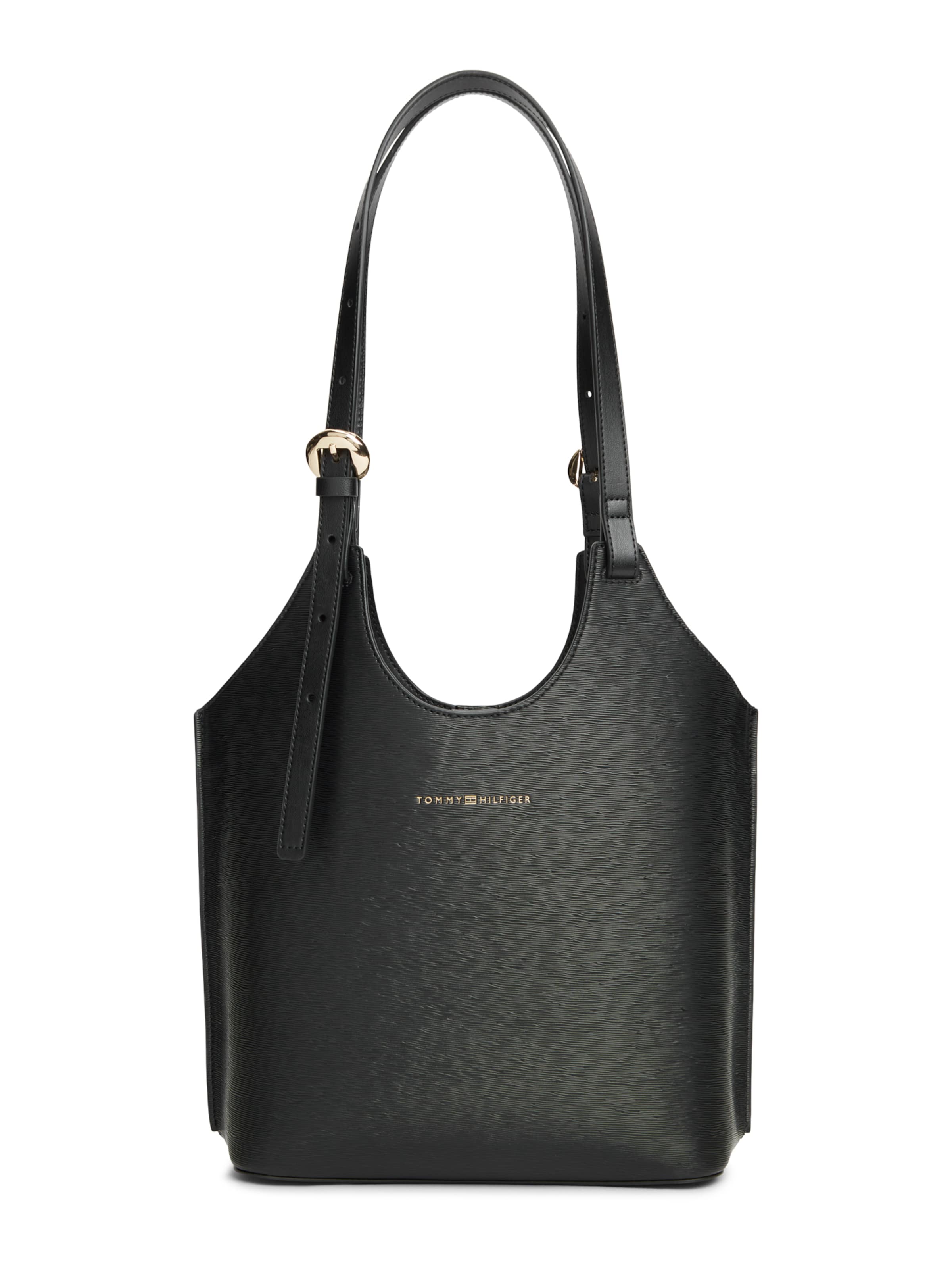 Borsa a spalla di TOMMY HILFIGER in nero: frontale
