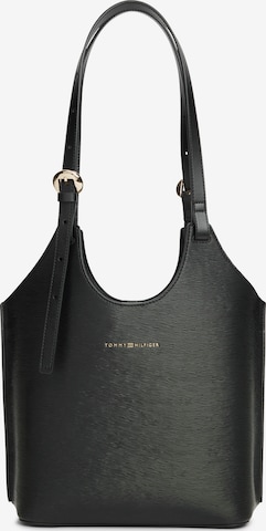 Borsa a spalla di TOMMY HILFIGER in nero: frontale