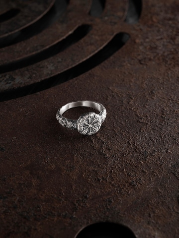 Bague 'VEGVISIR ON STONE' REYTEL en argent