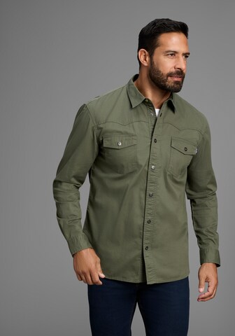 ARIZONA Comfort fit Button Up Shirt 'Arizona' in Green: front